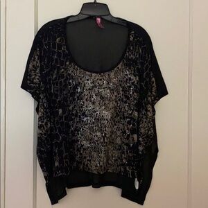 2 for $15 Retro doll oversized see through top